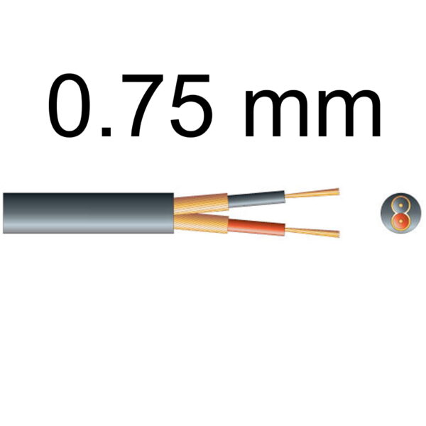 2 Core Cable 100 Meter – 0.75mm Cable – LZ-RVB