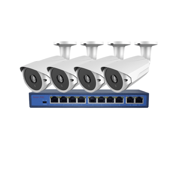 4 Channel LZ POE Kit - 3 Megapixel - D8204-3-PE3020