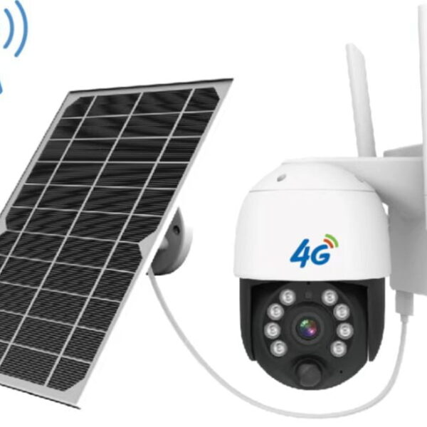 4G Solar Camera - PTZ - Pan Tilt and Zoom - Model EXT-QL6-B44G