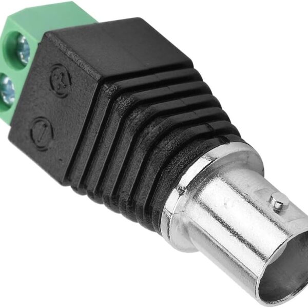 BNC Male Green Coaxial CCTV Connector Terminal Video Balun