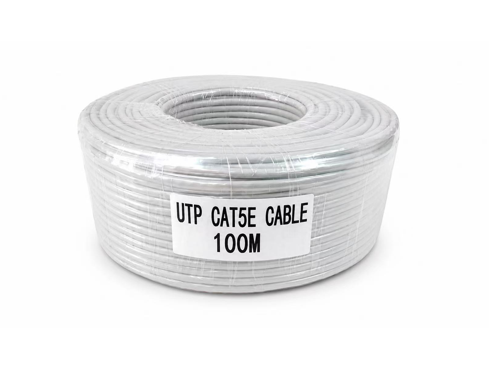 Network Cable UTP CAT 5E 100 Meter Copper Coated Cable - Indoor use Only - No Guarantee
