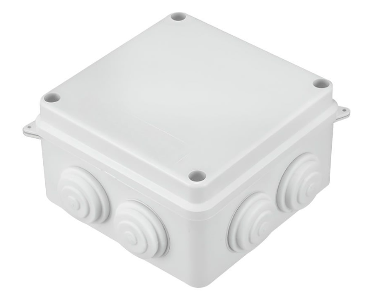 Utility Box - Enclosure - 7 Hole - 100mm x 100mm x 70mm - IP65