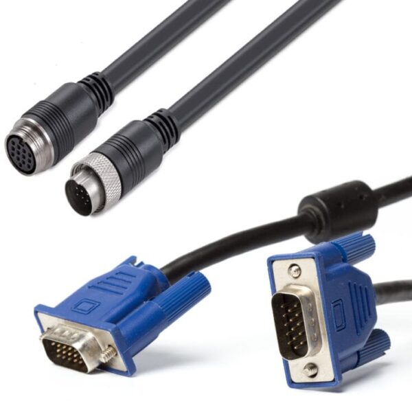 VGA Easy Connect Cable - Spliced Circular Connector - 30 Meter