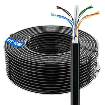 FTP CAT 6 100 Meter Copper Coated Network Cable - Outdoor - No Guarantee