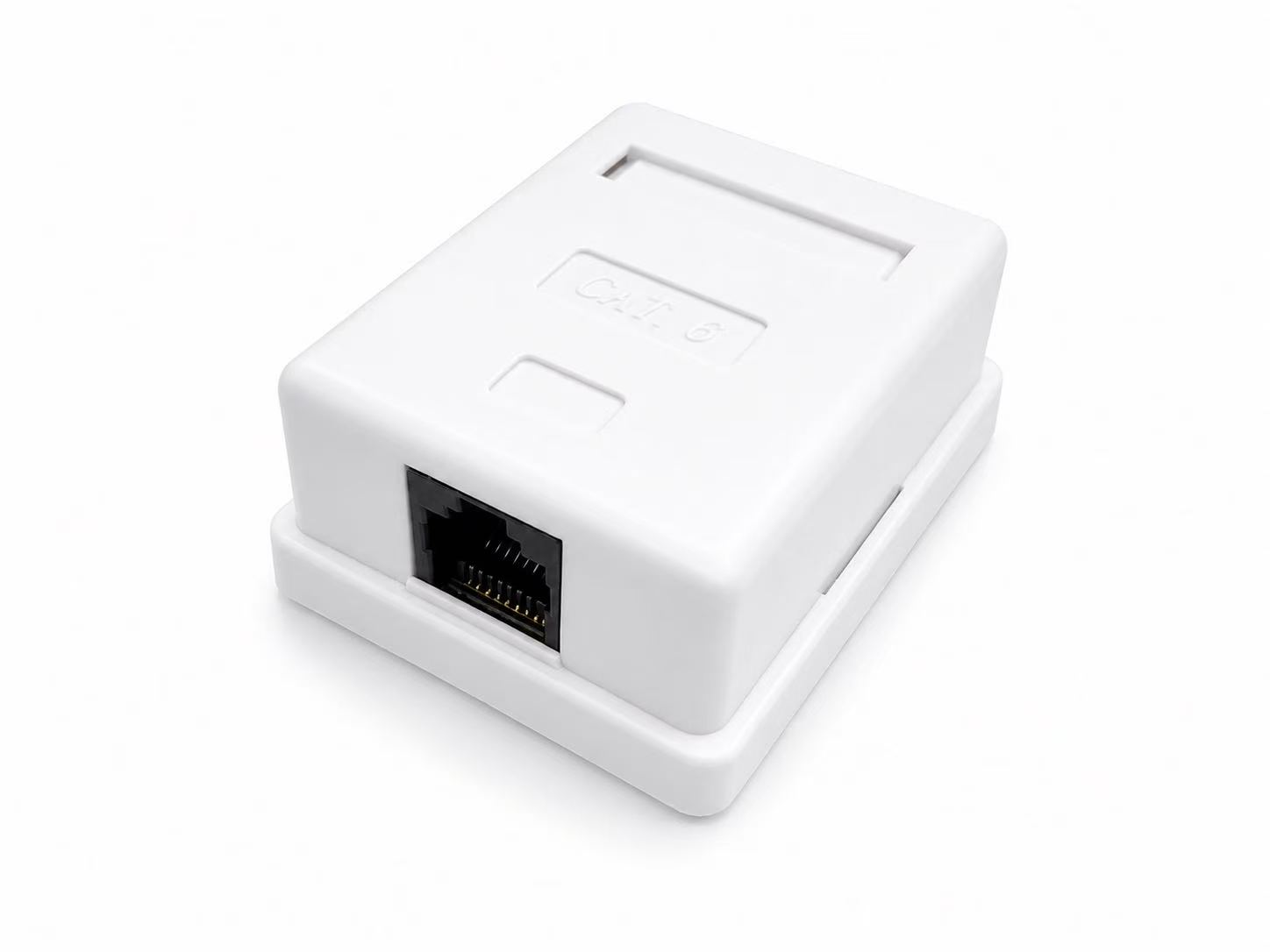 RJ45 Cat 6 Surface Wall Box - Single Port