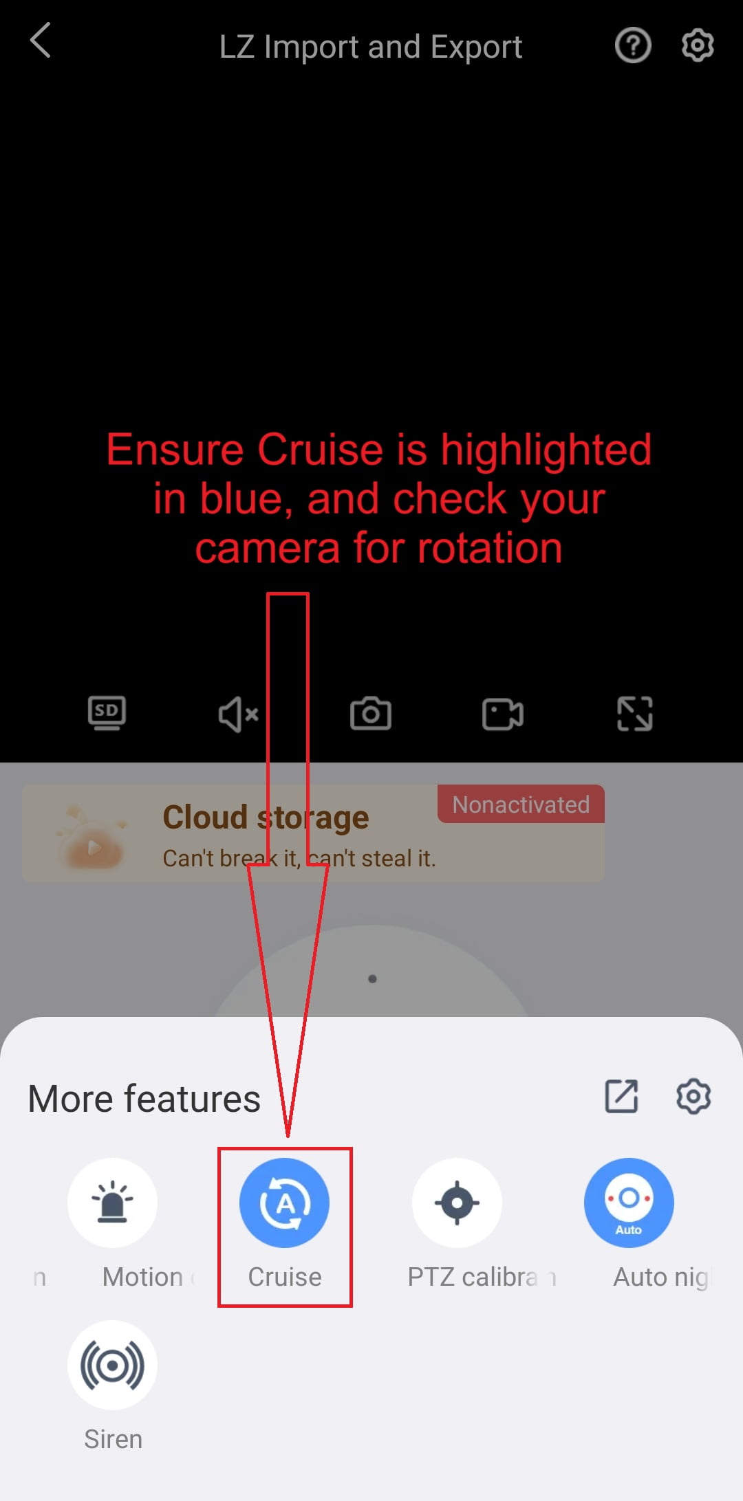 Eseecloud - 05 - Cruise Control - Ensure Cruise control is Highlighted in Blue