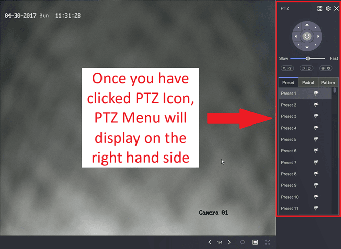 Hikvision - Hybrid Light Colour at Night Setting - 03 - PTZ Menu
