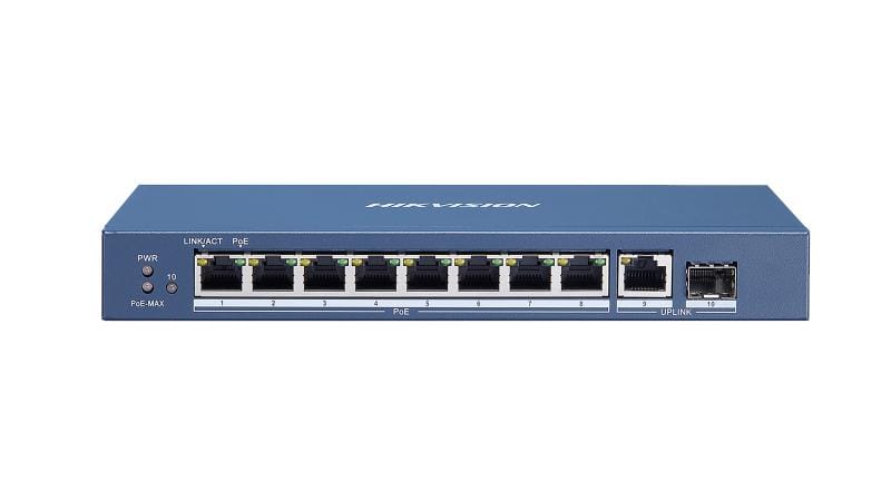 Hikvision 8 Port Gigabit Unmanaged POE Switch - DS-3E0510P-E(O-STD)