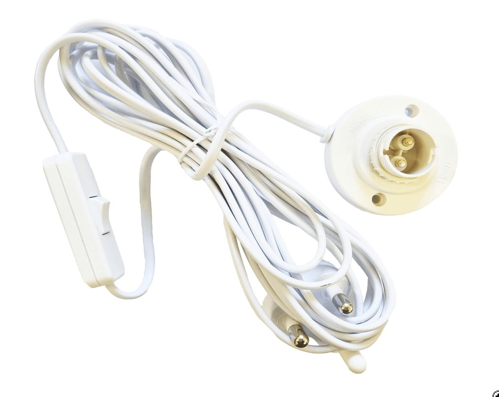 Light bulb (Bayonet) socket adapter with a switch