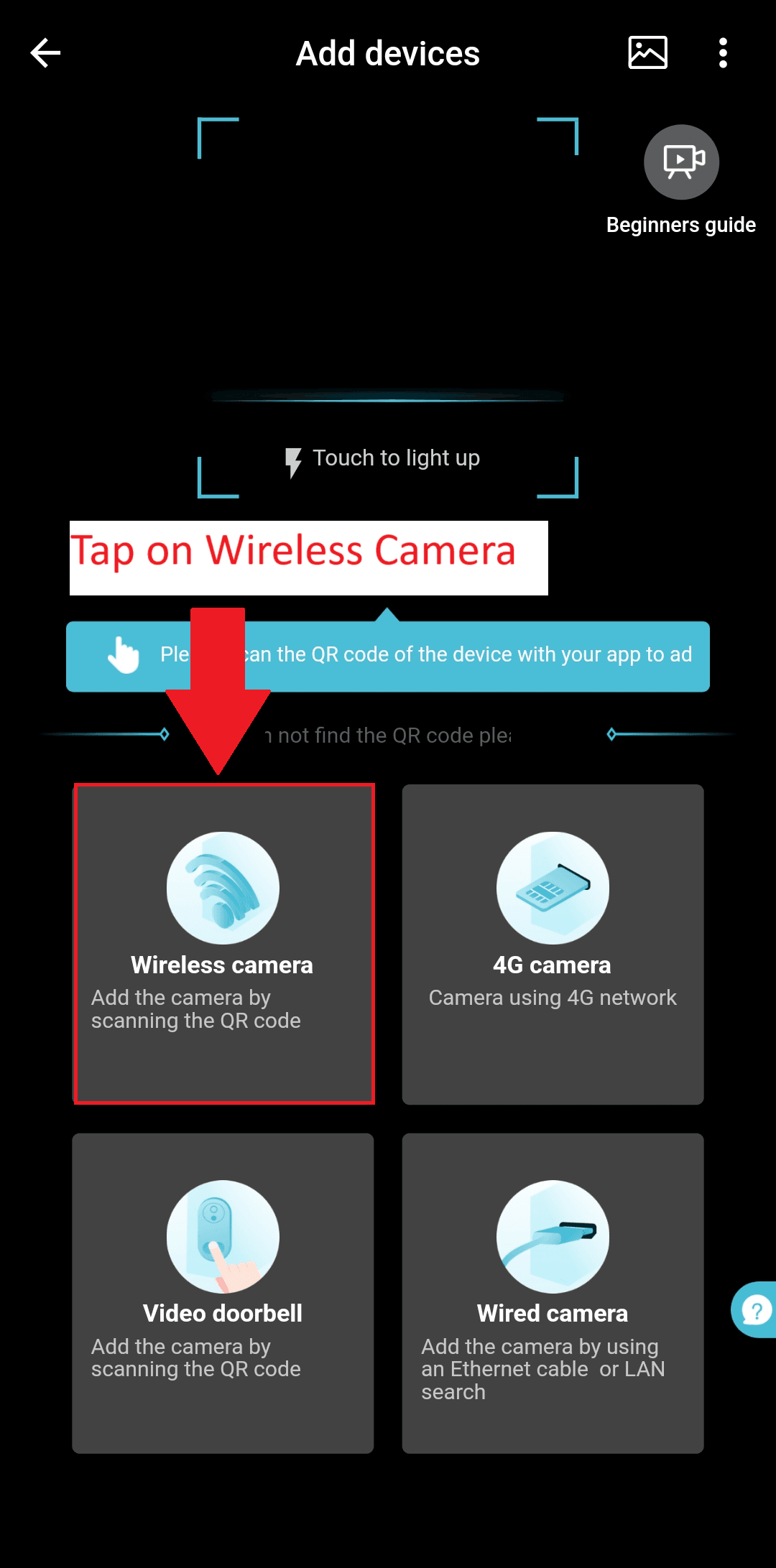 Battery WIFI Camera - Model WP02H - Tap on Wireless Camera