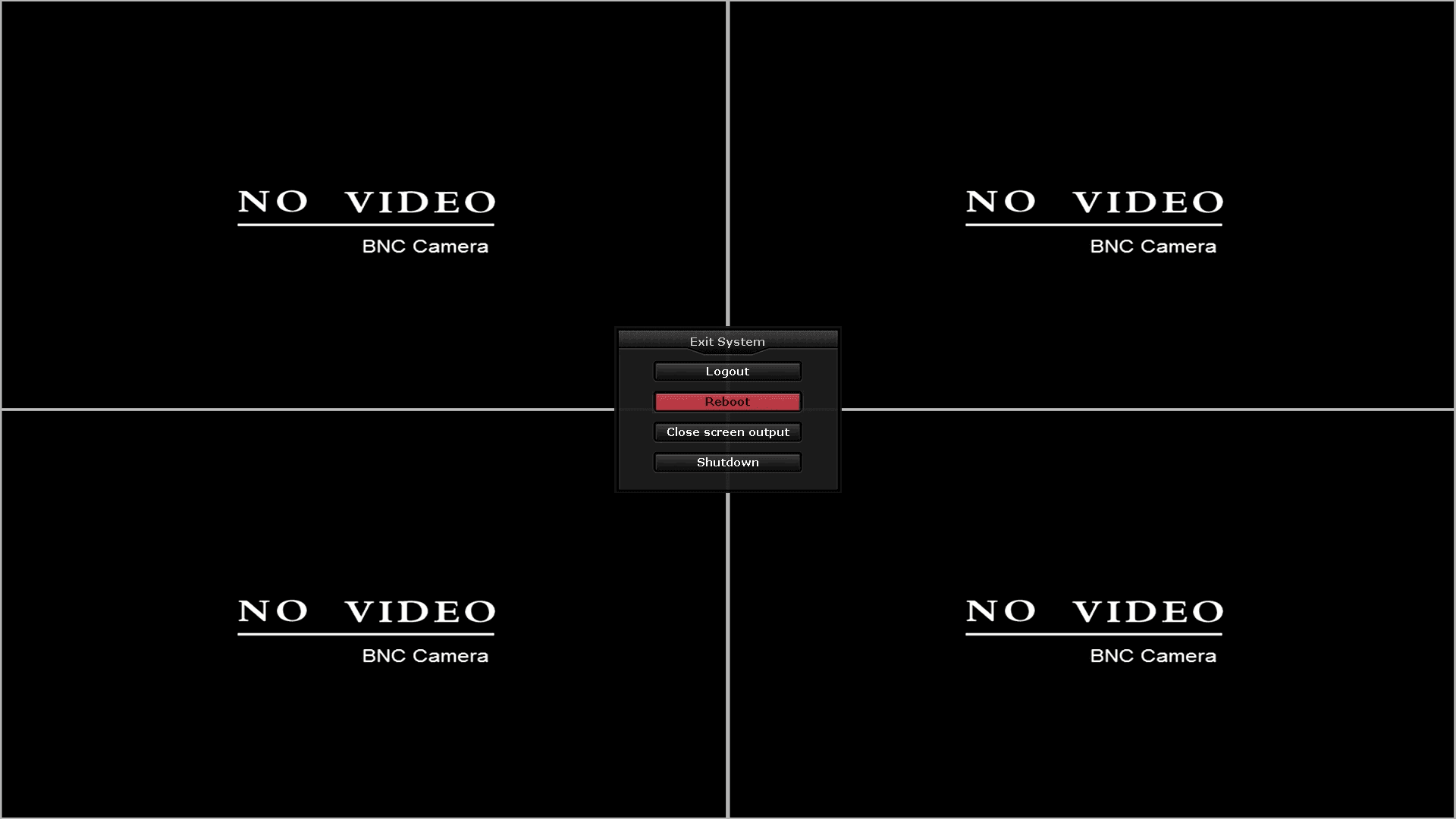 LZ DVR - IP Conflict - Menu - Exit System - Reboot