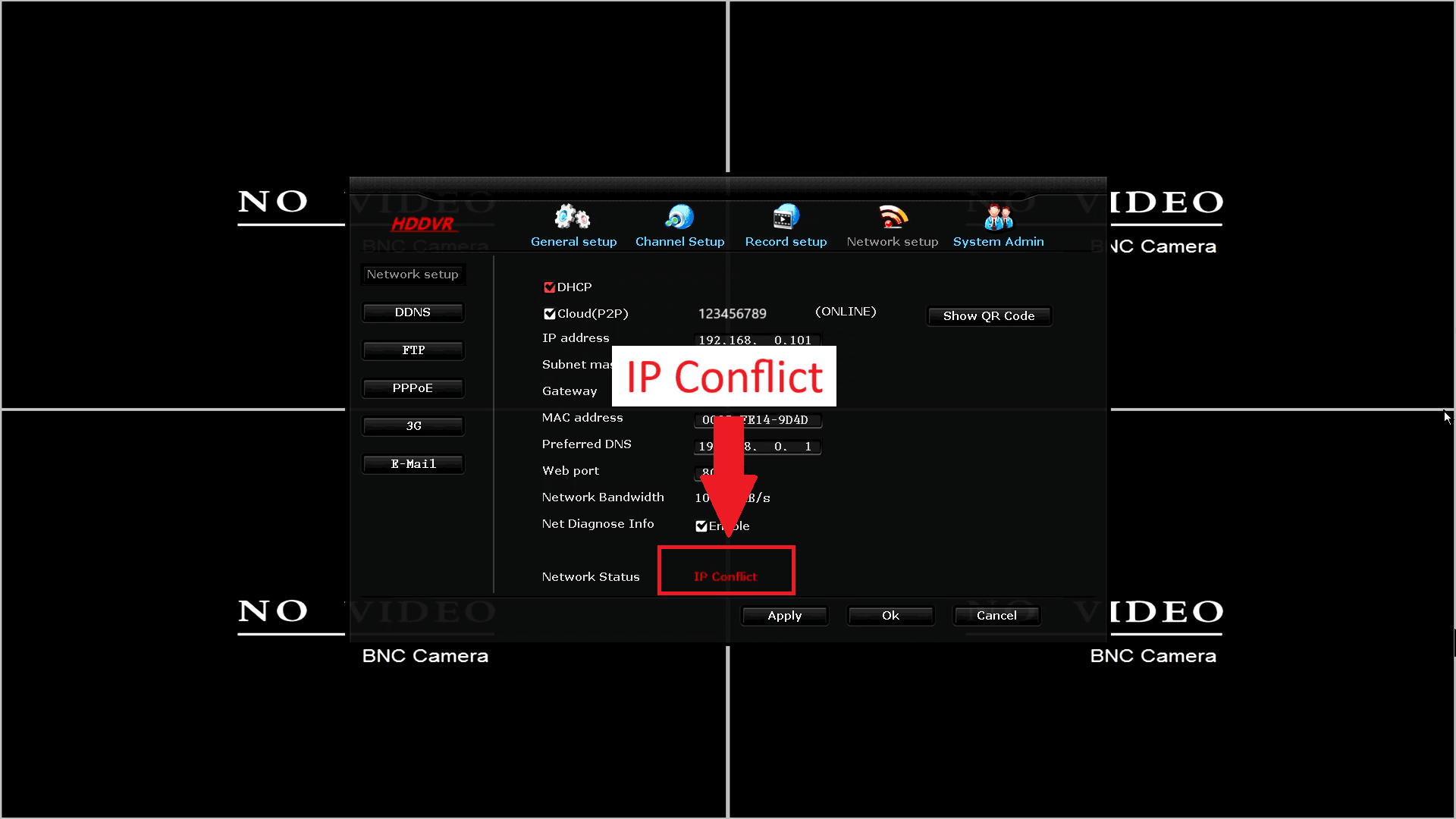LZ DVR - IP Conflict