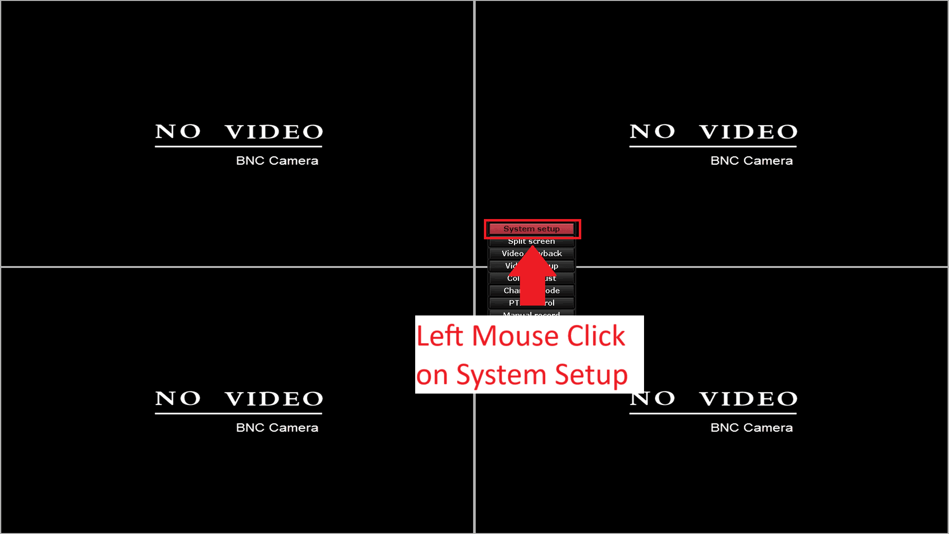 LZ DVR - Setting System Time - Menu - System Setup