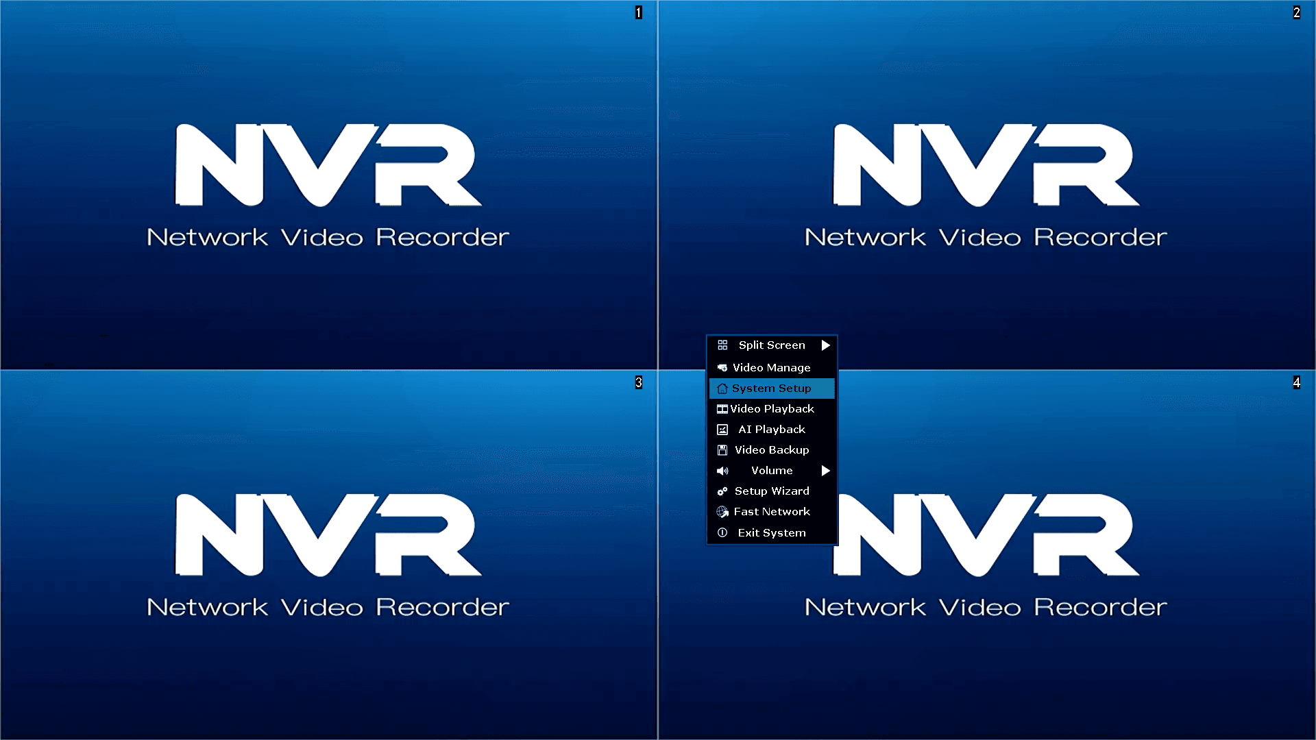 LZ NVR - D8204-3-PE3020 - Menu - System Setup
