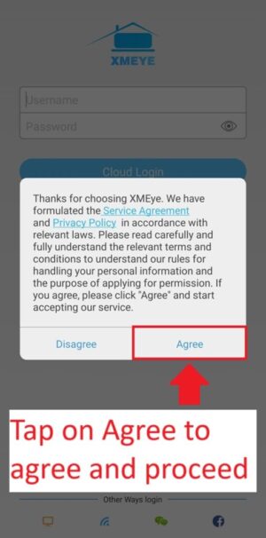 xMeye - Accept Terms and Conditions