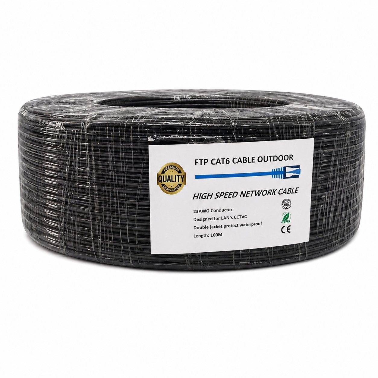 SFTP CAT 6 100 Meter Copper Coated Network Cable - Outdoor - No Guarantee
