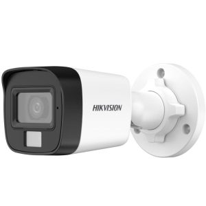 Hikvision - 2MP Smart Hybrid Light Audio Fixed Mini Bullet Camera - DS-2CE16D0T-LPFS