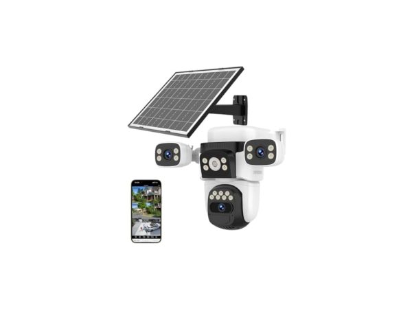 Solar 4G Triple Lens PT Camera – 4 Megapixel – Okam Pro – Model CB621SR ...